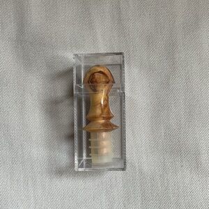 Hand Carved Artisan Crafted Wooden Wine Cork Bottle Stopper in Plastic Gift Box